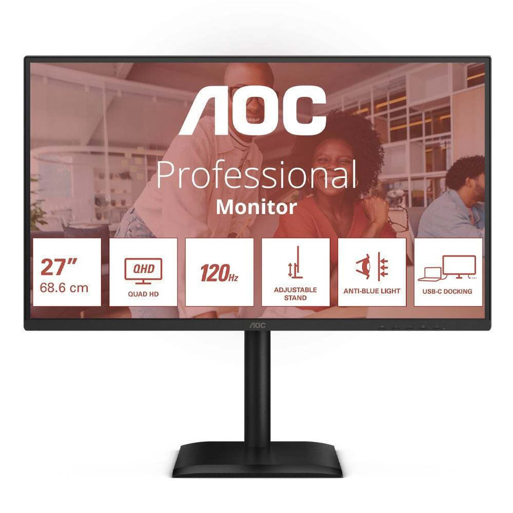 PC Monitor 27" AOC Q27E4CV QHD IPS black