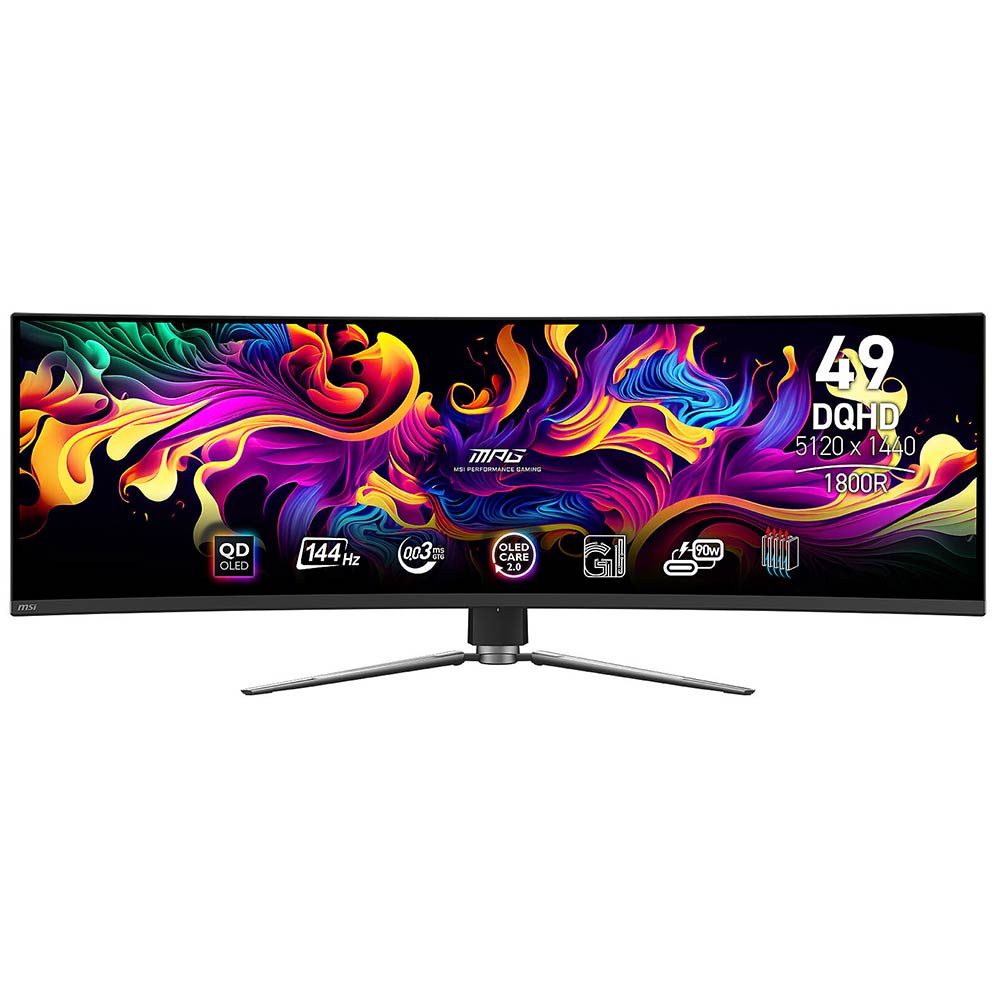 PC Monitor 49" MSI Curved MPG 491CQP 5Κ QD-OLED black