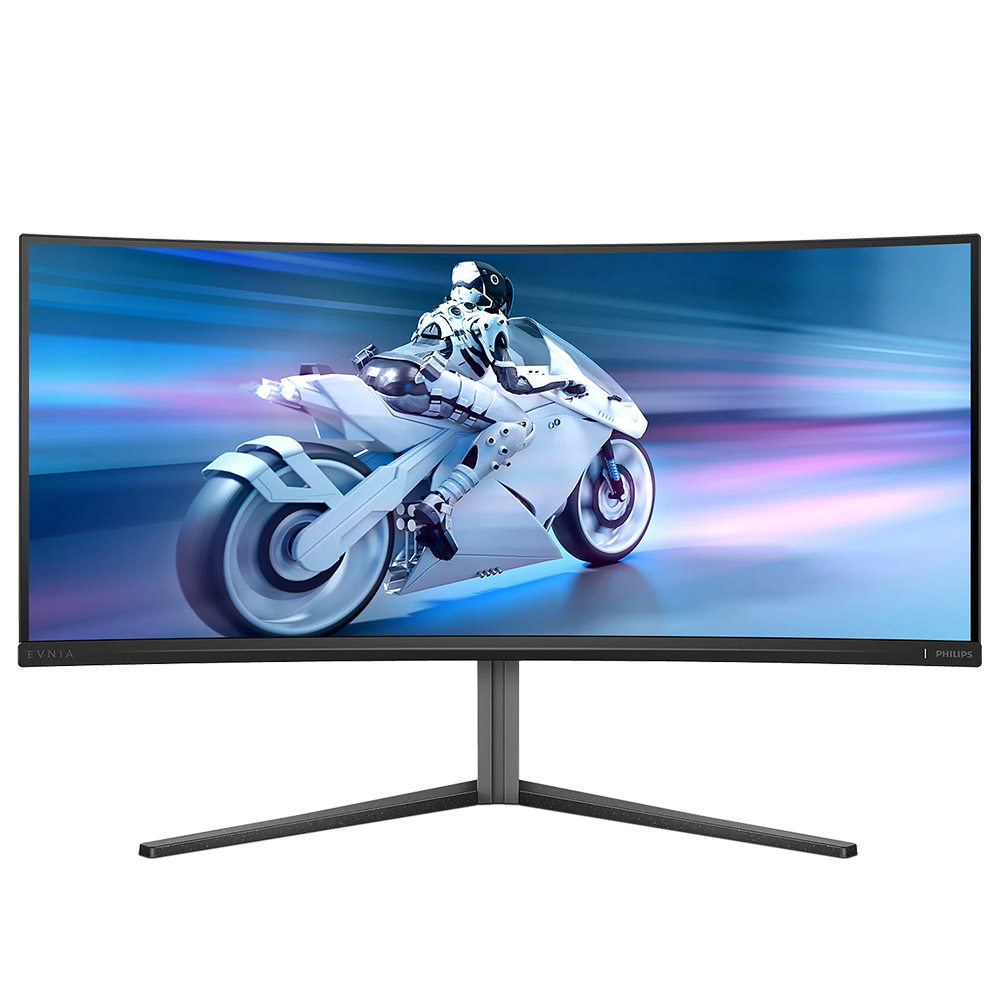 PC Monitor 34" PHILIPS Curved Evnia 6000 34M2C6500/00 WQHD QD OLED grey