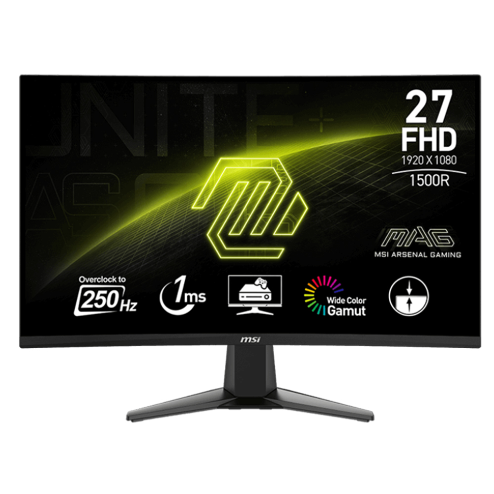 PC Monitor 27" MSI Curved MAG 27C6X FHD VA LED black