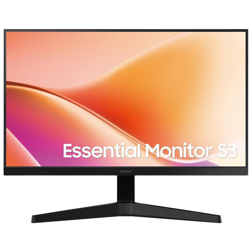 PC Monitor 24" SAMSUNG Essential Monitor S3 S33GF LS24F330EAUXEN FHD VA LED black