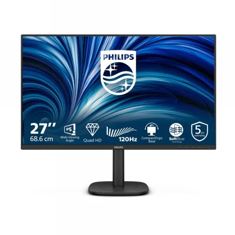 PC Monitor 27" PHILIPS 27B2N3500J/00 QHD IPS WLED black