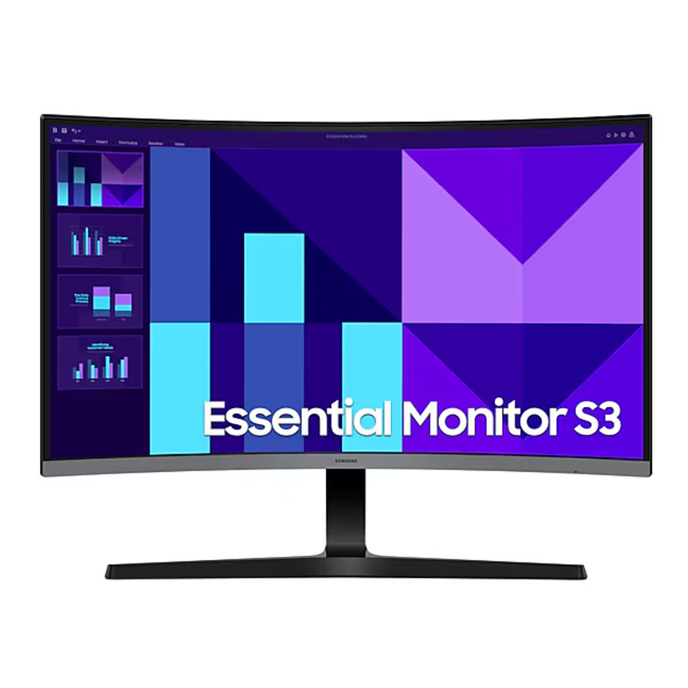 PC Monitor 27" SAMSUNG Curved Essential Monitor S3 S39GD LS27D396GAUXEN FHD VA LED black