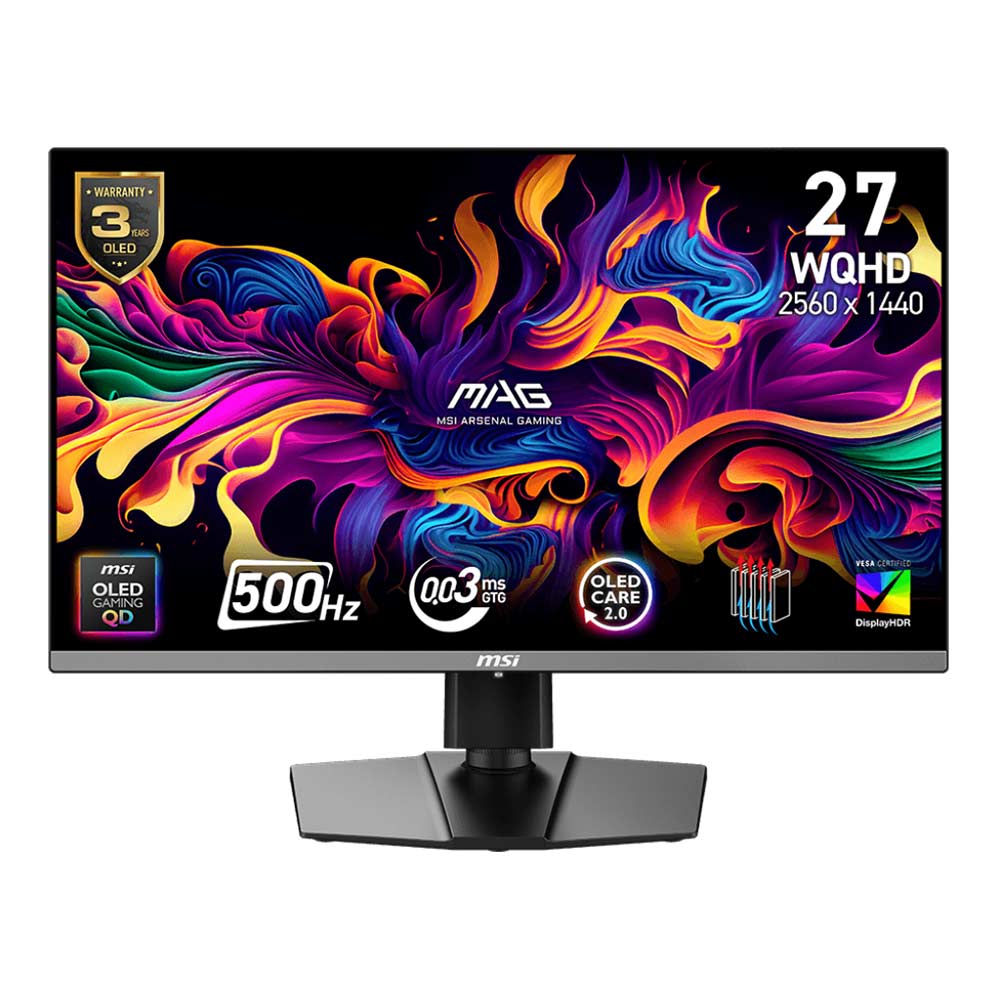 PC Monitor 26.5" MSI MΑG 272QP QD-OLED Χ50 WQHD black
