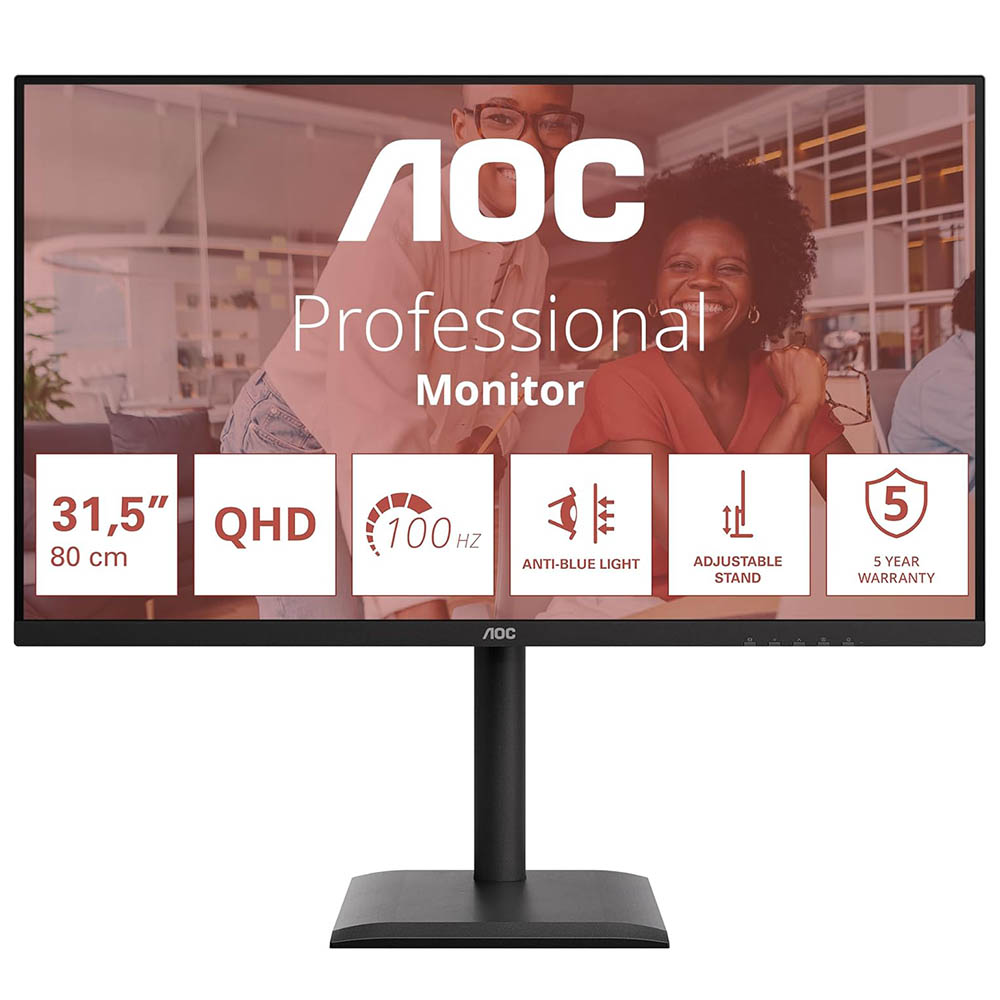 PC Monitor 31.5" AOC Q32E4U QHD WLED IPS black