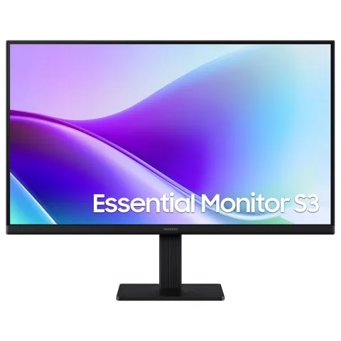 PC Monitor 27" SAMSUNG Essential Monitor S3 S32GF LS27F324GAUXEN FHD IPS LED black