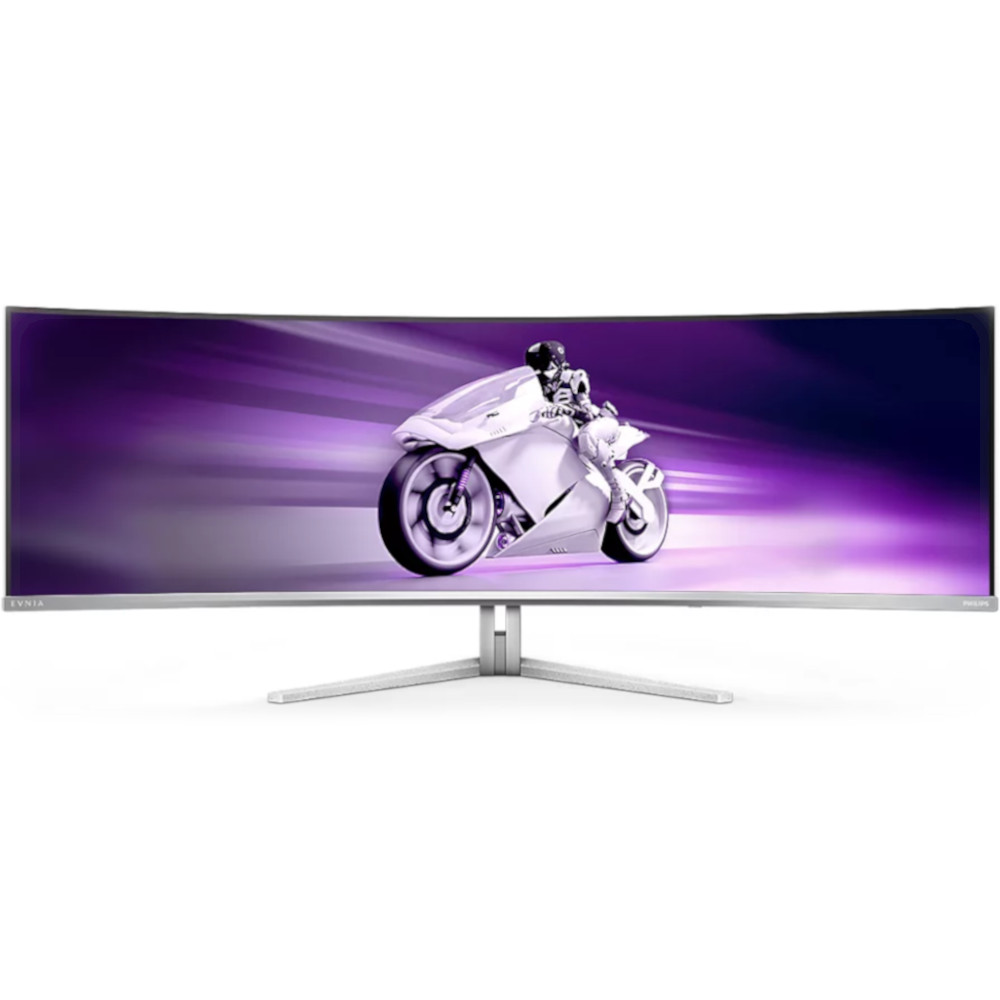 PC Monitor 49" PHILIPS Curved Evnia Gaming 49M2C8900/00 5K Dual QHD OLED white