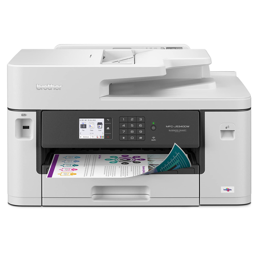Printer All-In-One with Fax BROTHER MFC-J5340DW white