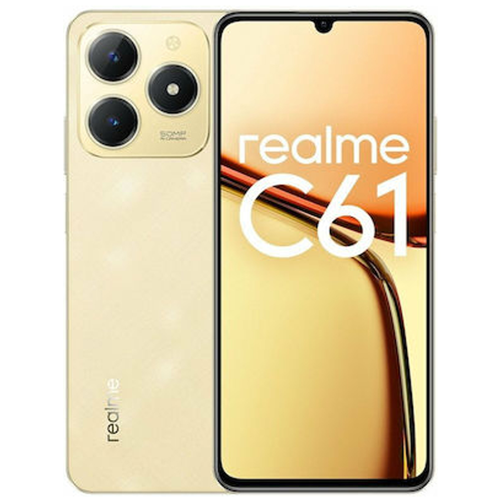 Smartphone REALME C61 128GB LTE Dual SIM sparkle gold