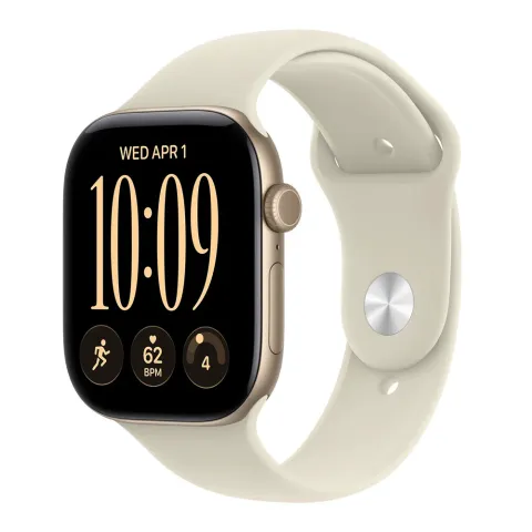 Smartwatch APPLE Watch Series 12 Sport band 46mm MJEN4QL/A aluminium gold
