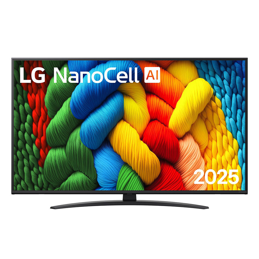 TV 86" LG AI Nano81 86NANO81A6A (2025) 4K UHD NanoCell Smart