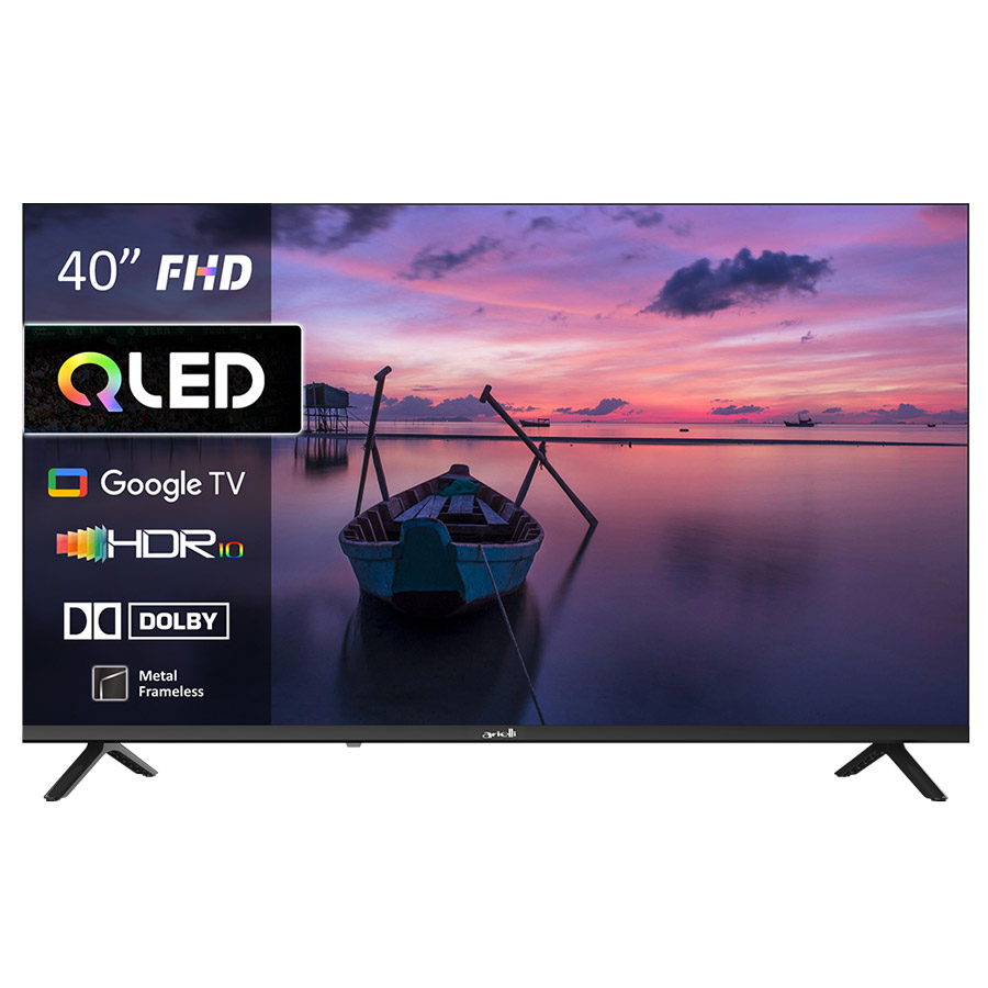 TV 40'' ARIELLI QLED40QM10GTV FHD QLED Smart Google TV black