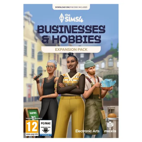 PC game The Sims 4: Businesses & Hobbies EP18 Expansion Pack (Code in box)