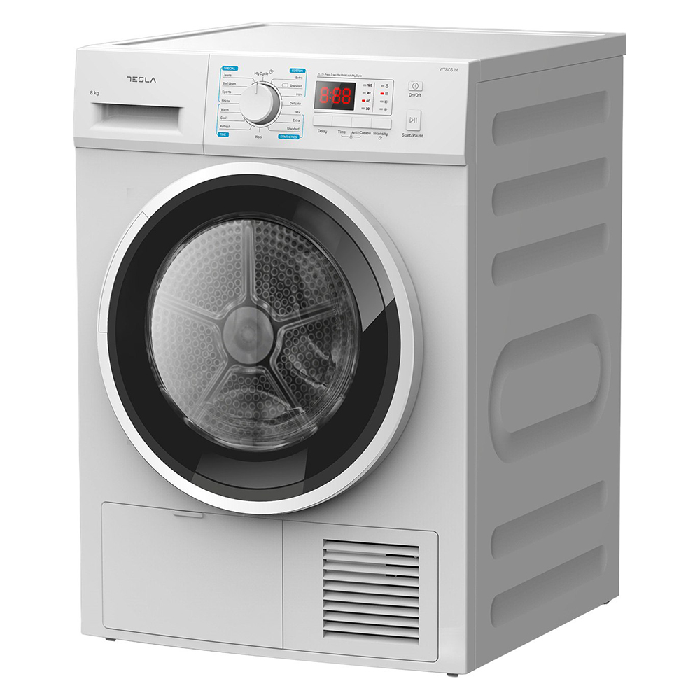 Tumble Dryer TESLA WT8C61M white