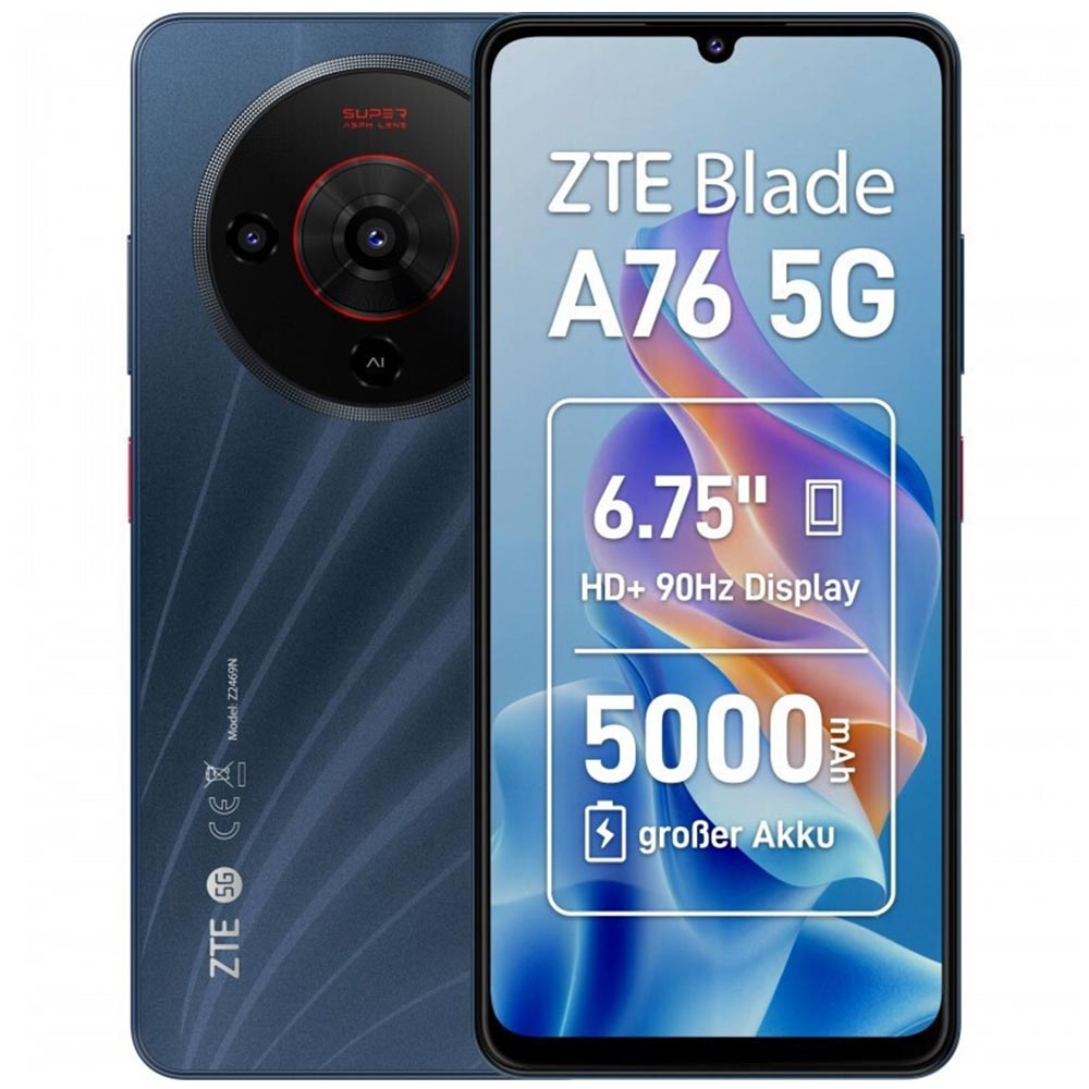 Smartphone ZTE Blade A76 128GB 5G Dual SIM black