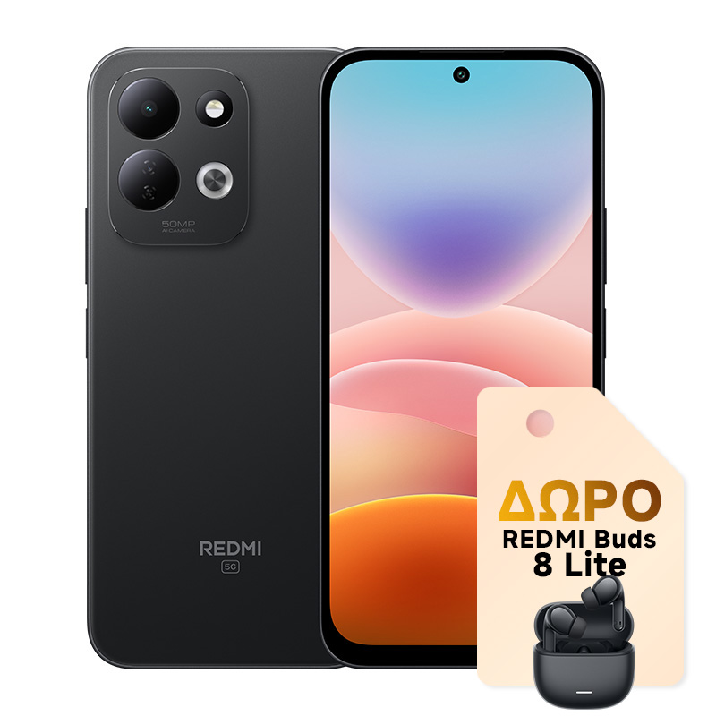 REDMI 17 5G 4GB/128GB Black & ΔΩΡΟ Buds 8 Lite