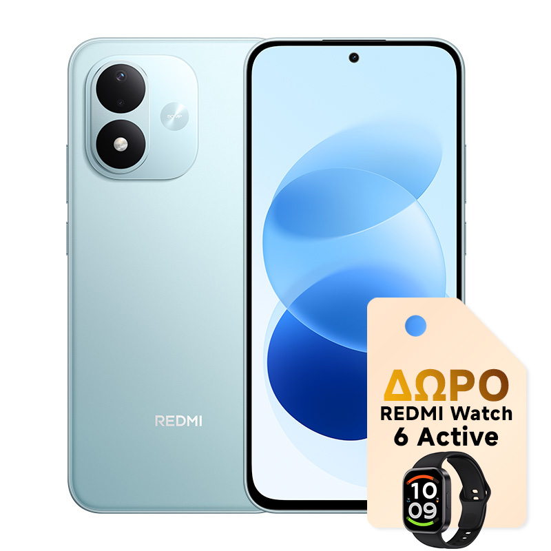 REDMI Note 17 4/128GB Sky Teal & ΔΩΡΟ Watch 6 Active