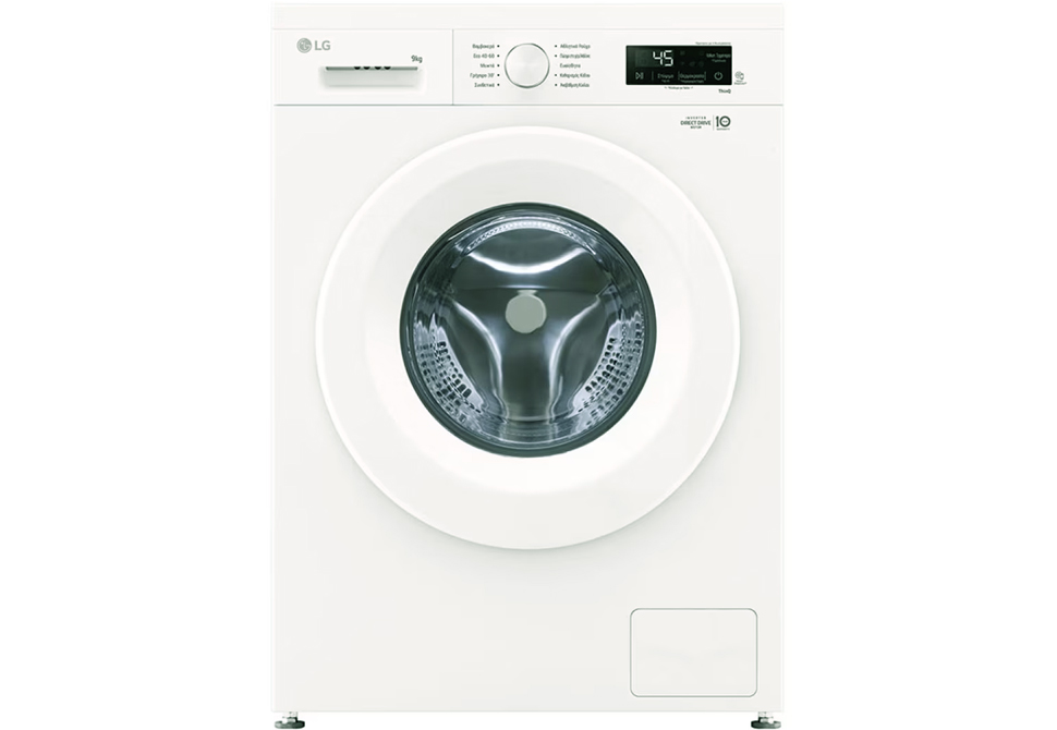 LG 9kg WASHING MACHINE F4X1009NWH [+Steam] [1400rpm] [WiFi] [A] [White] [Warranty:5Υ]