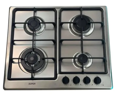 SUPER INOX GAS HOB [3+1 WOK] [60cm] HJ4V 510x595x55mm