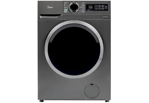 MIDEA 8kg WASHING MACHINE Lunar Series MD-MF110W80BA10/TCY [Slim-47.5cm][1400rpm][A][Silver][Wty:5Y