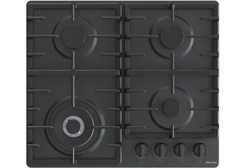HISENSE Hi2 Gas Hob [60cm] GM663BHF [3+1 Wok][Ultra-Slim][Black-Matte] 89×600×520mm