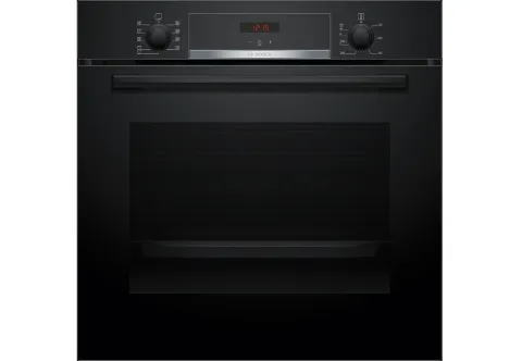 BOSCH 71L OVEN HBA514BB3 Series 4 [RotaryControls][3D HotAir][A+][Black]