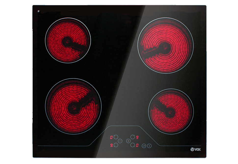 VOX CERAMIC HOB EBC400DB [FRAMELESS] 590x41x520mm