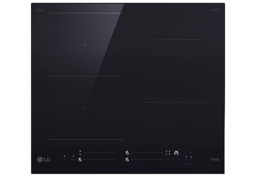 LG INDUCTION HOB [60cm] CBIZ2435B [2 ZONES +1 FLEX] [FRAMELESS] 560x61x480mm