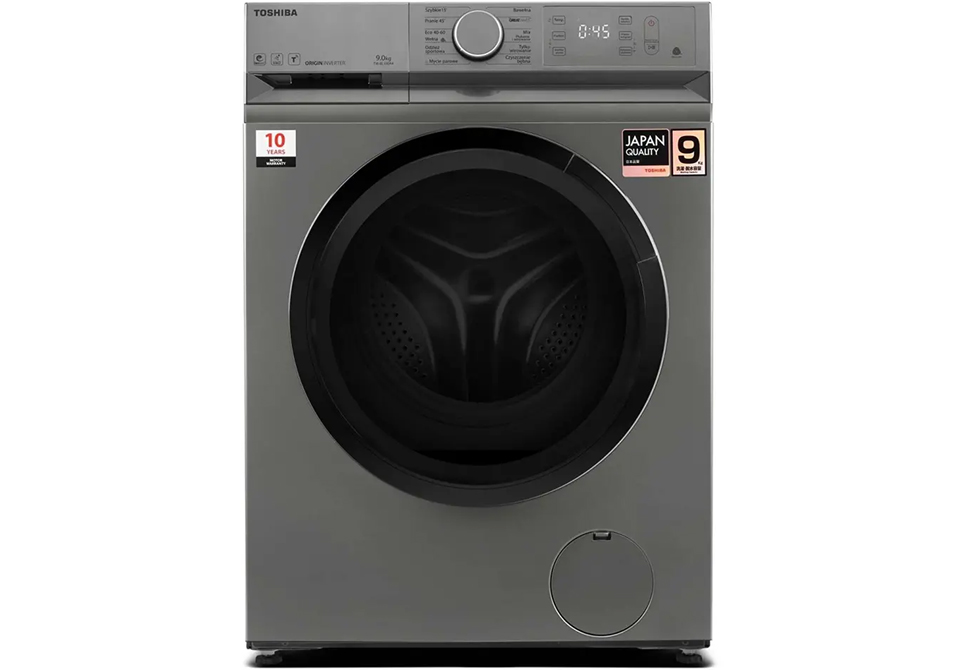 TOSHIBA 9kg WASHING MACHINE BL100A4CYSS [+Steam] [1400rpm] [Silver] [Warranty:5Y]