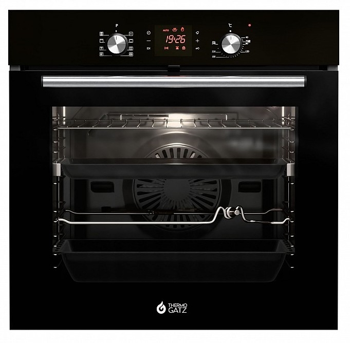 THERMOGATZ ΕLECTRIC 80L OVEN TSG4480XL [A] [BLACK] [CATALYTIC] [BUILT-IN]