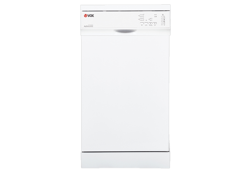 VOX WHITE SLIMLINE DISHWASHER LC10Y15CE [45cm] [10 SETS][E] 850x448x598mm