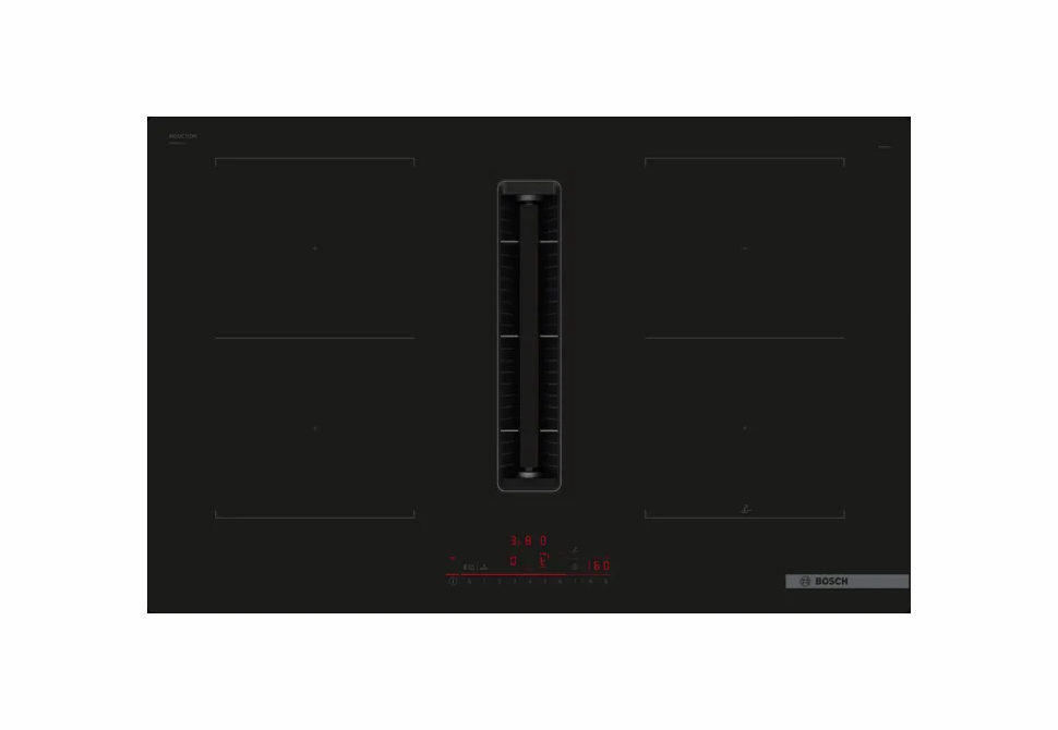 BOSCH INDUCTION HOB+HOOD [80cm] PVQ811H26[FLEX] [FRAMELESS] [WiFi] Series 6 223x802x522mm