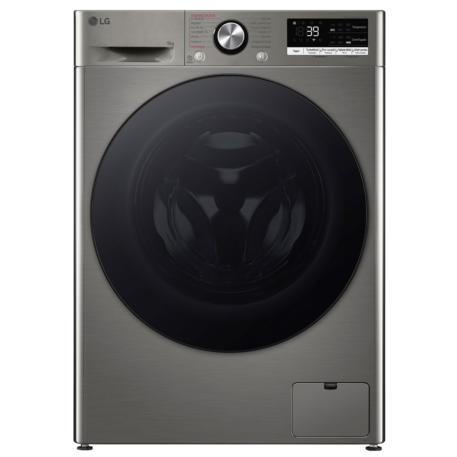 LG 9kg WASHING MACHINE F4R7009TSSB [+Steam] [1400rpm] [A] [39min] [Silver] [Warranty:5Y]