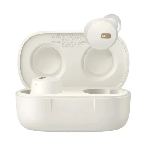 Baseus E18 Headphones In Ear Beans TWS Bowie White