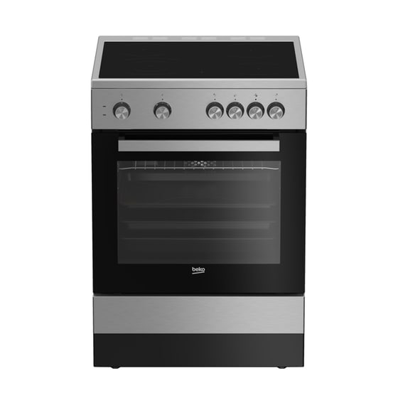 Beko FSM 67010 GX Kitchen 65lt with Ceramic Hobs W60cm. Inox