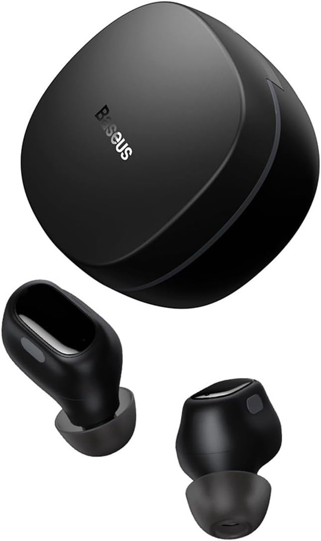 Baseus WM01  Headphones In Ear TWS Encok Black