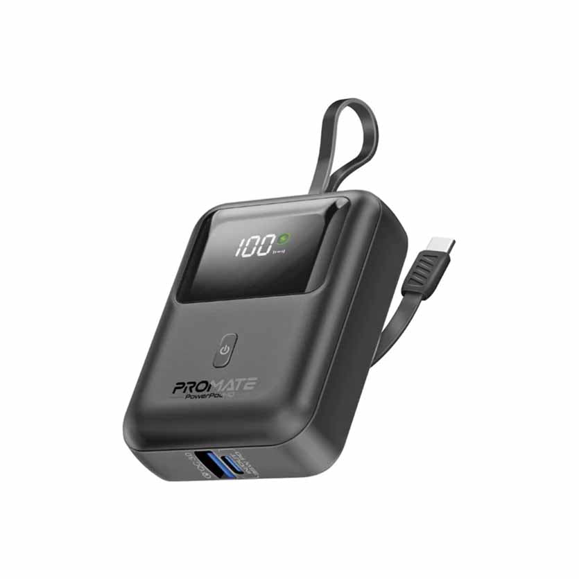 PROMATE POWERPOD-10.BLACK 10000mAh COMPACT POWERBANK 35W