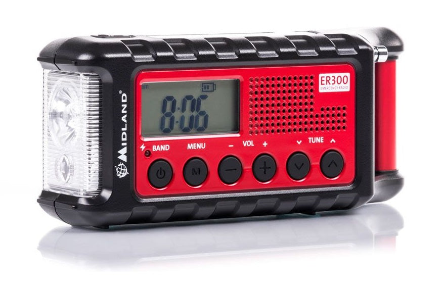 Midland ER300 Emergency Solar Powerbank FM & Dynamo Torch