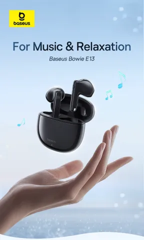 Baseus TWS Bowie E13 Headphones In Ear Galaxy Black