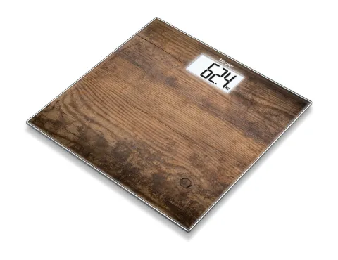 Beurer GS 203 Glass Bathroom Scale Wood