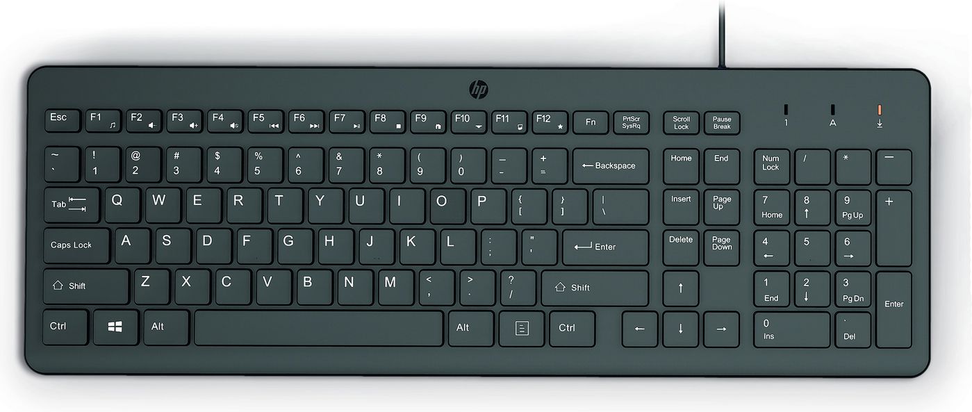 HP 664R5AA KEYBOARD 150 WIRED BLACK