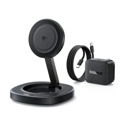 Baseus Charger Desktop Wireless 15W Qi2 Incl Cable+20W Charger ENERFILL FF11