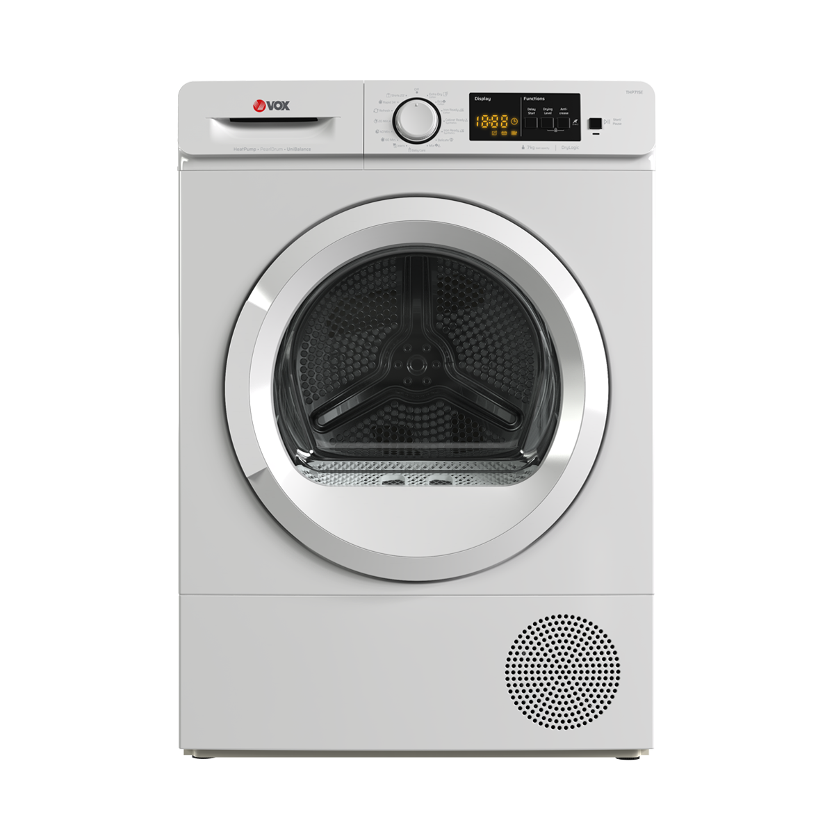 VOX THP 715 E DRYER 7 KG, E ENERGY CLASS, DISPLAY, 15 PROGRAMS