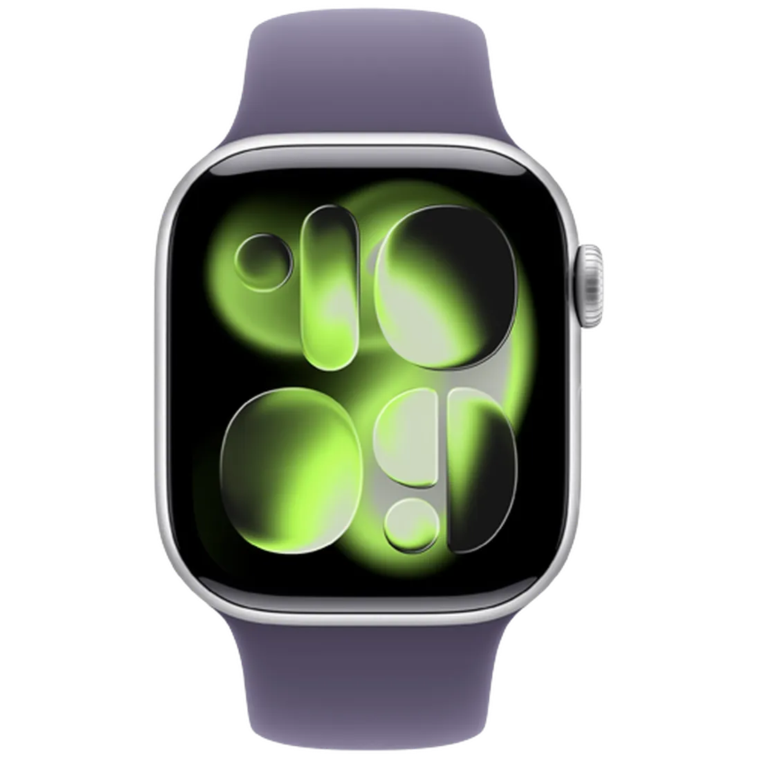 Apple Watch Series 11 42mm Silver (Purple Rubber Strap S/M)