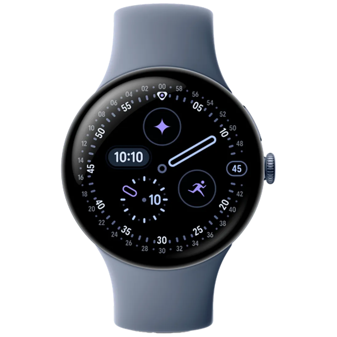 Google Pixel Watch 4 Aluminum 45mm with Heart Rate Monitor Satin Moonstone Aluminium Case/Moonstone Active Band