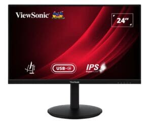 Viewsonic Monitor VG 24” Full-HD VA 100Hz Ergonomic/Pivot/USB-C/PD/Speakers VG2409-MHDU-2