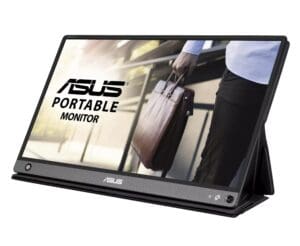 ASUS Monitor Portable ZenScreen GO 15.6″ FHD IPS Built-in Battery Foldable Smart Case HDMI USB-C Speakers MB16AHP