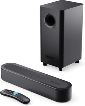 Majority BOWFELL AXIS DOLBY 2.1 140W Soundbar with Subwoofer, Dolby Audio, Bluetooth, HDMI ARC, Optical & USB