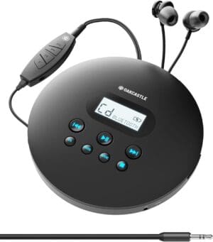Oakcastle CD100 Portable & USB-C Rechargeable CD Player with Bluetooth incl Free Earphones