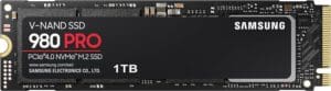 Samsung SSD NVMe Gen4 1TB 980 PRO MZ-V8P1T0BW
